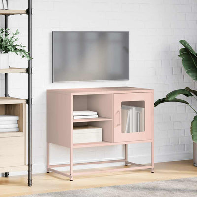 TV-taso pinkki 68x39x60,5 cm teräs