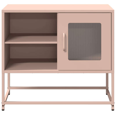 TV-taso pinkki 68x39x60,5 cm teräs