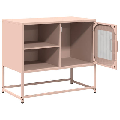 TV-taso pinkki 68x39x60,5 cm teräs