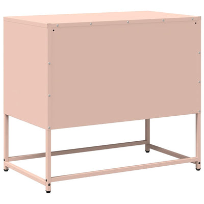 TV-taso pinkki 68x39x60,5 cm teräs