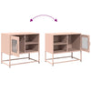 TV-taso pinkki 68x39x60,5 cm teräs