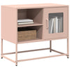 TV-taso pinkki 68x39x60,5 cm teräs