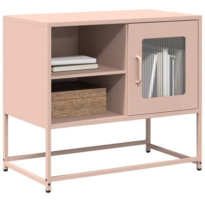 TV-taso pinkki 68x39x60,5 cm teräs
