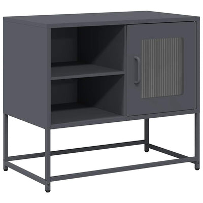TV-taso antrasiitti 68x39x60,5 cm teräs