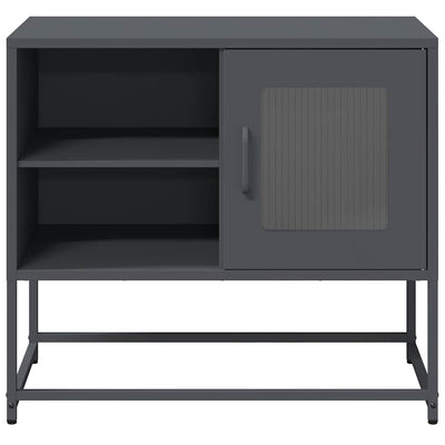 TV-taso antrasiitti 68x39x60,5 cm teräs