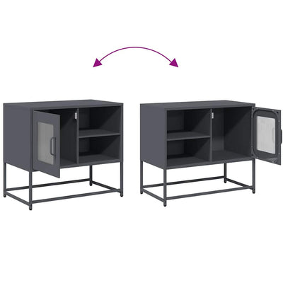TV-taso antrasiitti 68x39x60,5 cm teräs