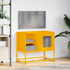 TV-taso sinapinkeltainen 68x39x60,5 cm teräs