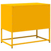 TV-taso sinapinkeltainen 68x39x60,5 cm teräs