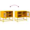 TV-taso sinapinkeltainen 68x39x60,5 cm teräs