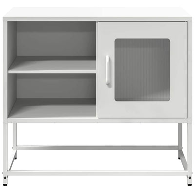 TV-taso valkoinen 68x39x60,5 cm teräs
