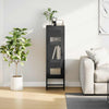 Highboard Musta 36x39x123 cm Kylmävalssattu teräs