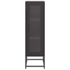 Highboard Musta 36x39x123 cm Kylmävalssattu teräs