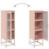 Highboard Pinkki 36x39x123 cm Kylmävalssattu teräs