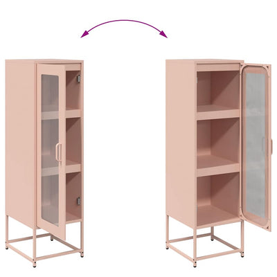 Highboard Pinkki 36x39x123 cm Kylmävalssattu teräs