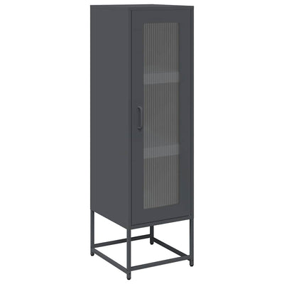 Highboard Antrasiitti 36x39x123 cm Kylmävalssattu teräs