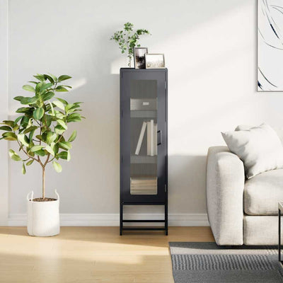 Highboard Antrasiitti 36x39x123 cm Kylmävalssattu teräs
