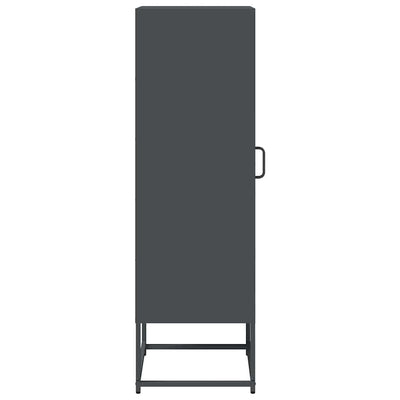 Highboard Antrasiitti 36x39x123 cm Kylmävalssattu teräs