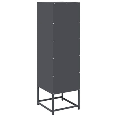Highboard Antrasiitti 36x39x123 cm Kylmävalssattu teräs