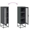 Highboard Antrasiitti 36x39x123 cm Kylmävalssattu teräs