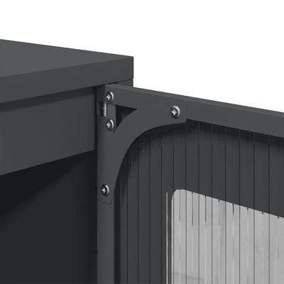 Highboard Antrasiitti 36x39x123 cm Kylmävalssattu teräs