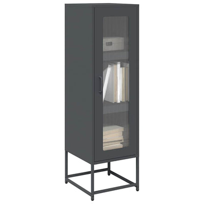 Highboard Antrasiitti 36x39x123 cm Kylmävalssattu teräs