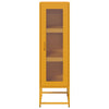 Highboard Sinapinkeltainen 36x39x123 cm Kylmävalssattu teräs