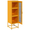 Highboard Sinapinkeltainen 36x39x123 cm Kylmävalssattu teräs