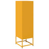 Highboard Sinapinkeltainen 36x39x123 cm Kylmävalssattu teräs