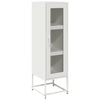 Highboard Valkoinen 36x39x123 cm Kylmävalssattu teräs