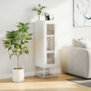 Highboard Valkoinen 36x39x123 cm Kylmävalssattu teräs