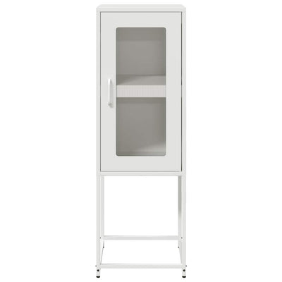 Valkoinen senkki Pandelina 36x39x107cm (kylmävalssattu teräs)