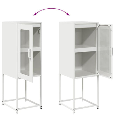 Valkoinen senkki Pandelina 36x39x107cm (kylmävalssattu teräs)