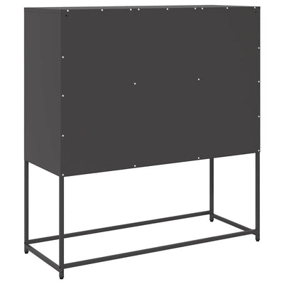 Senkki musta 100,5x39x107 cm kylmävalssattu teräs