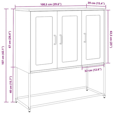 Pinkki senkki Nestaca 100,5x39x107cm (kylmävalssattu teräs)
