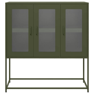 Senkki oliivinvihreä 100,5x39x107 cm kylmävalssattu teräs