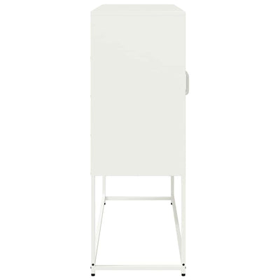 Valkoinen senkki Nestaca 100,5x39x107cm (kylmävalssattu teräs)