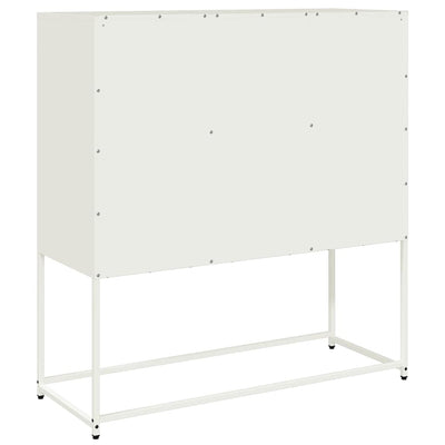 Senkki valkoinen 100,5x39x107 cm kylmävalssattu teräs