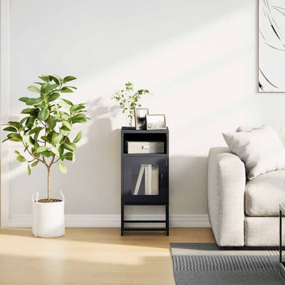 Antrasiitti yöpöytäkaappi Iarko 36x39x78cm (kylmävalssattua terästä)