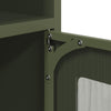 Oliivinvihreä yöpöytäkaappi Iarko 36x39x78cm (kylmävalssattua terästä)