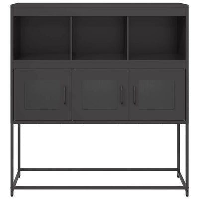Senkki musta 100,5x39x107 cm kylmävalssattu teräs