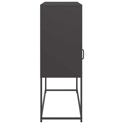 Senkki musta 100,5x39x107 cm kylmävalssattu teräs