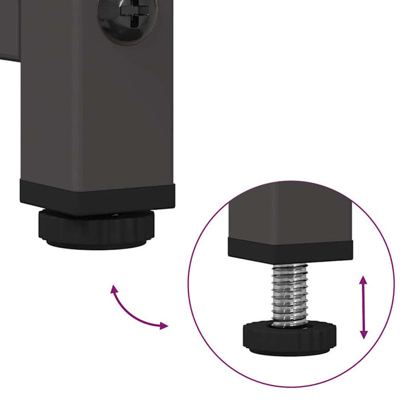 Musta senkki Aldo 100,5x39x107cm (kylmävalssattu teräs)