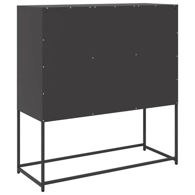 Senkki musta 100,5x39x107 cm kylmävalssattu teräs