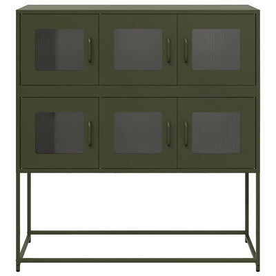 Senkki oliivinvihreä 100,5x39x107 cm kylmävalssattu teräs