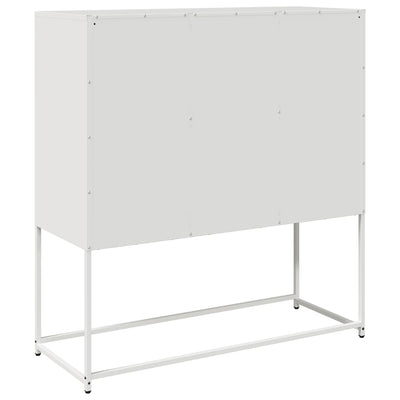 Senkki valkoinen 100,5x39x107 cm kylmävalssattu teräs