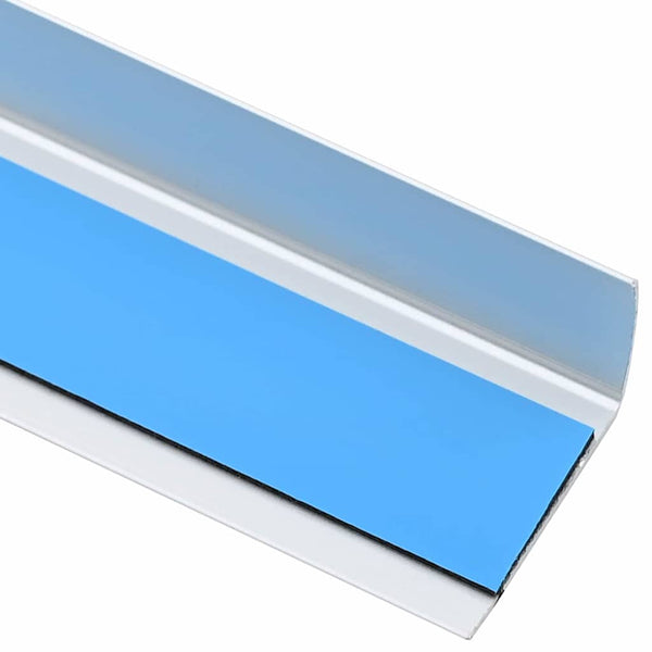 Porrasaskelmien reunalistat 10 kpl Hopea 67 x 3 x 2 cm Alumiini