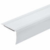 Porrasaskelmien reunalistat 10 kpl Hopea 67 x 3 x 2 cm Alumiini