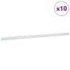 Porrasaskelmien reunalistat 10 kpl Hopea 67 x 3 x 2 cm Alumiini