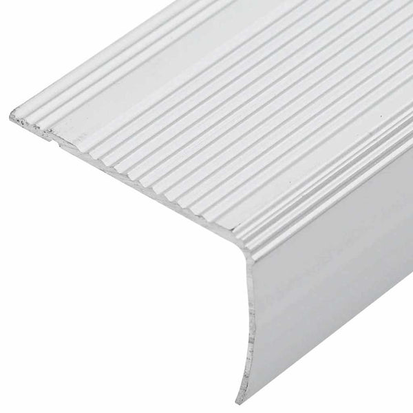 Porrasaskelmien reunalistat 30 kpl Hopea 67 x 3 x 2 cm Alumiini