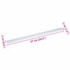 Porrasaskelmien reunalistat 30 kpl Hopea 67 x 3 x 2 cm Alumiini